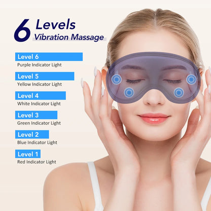 Electric Steam Eye Mask 3D Massage Constant Temperature Hot Compress Smart Timing Sleep Shading Relieve Eye Fatigue