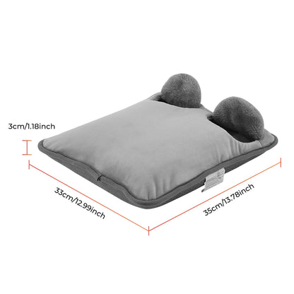 Electric Foot Heating Pad Household Foot Warmer Heater Mat with 4 Heat Levels & 4 Timers Fast Heating for Bed Office Winter Use