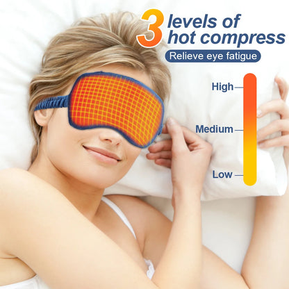 Electric Steam Eye Mask 3D Massage Constant Temperature Hot Compress Smart Timing Sleep Shading Relieve Eye Fatigue