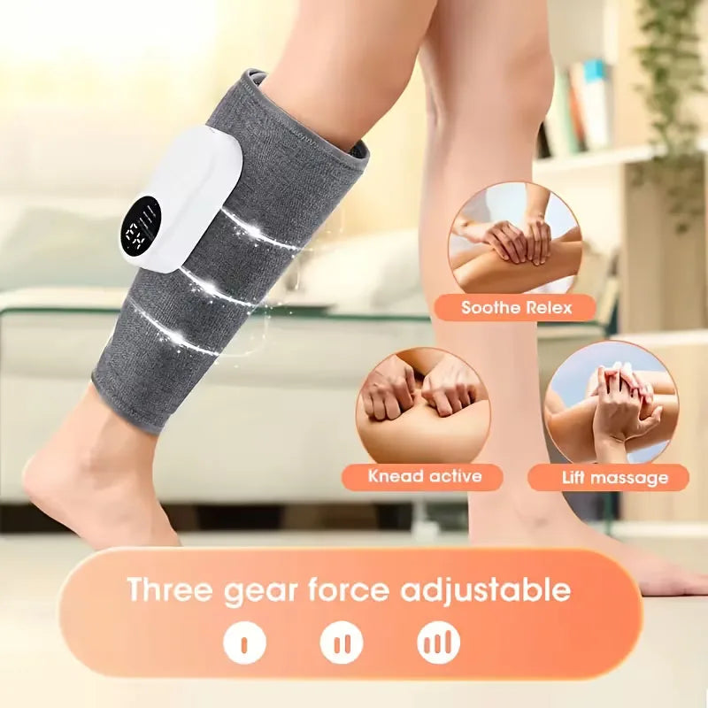 Cloud Prime Eletric Air Pressure Calf Massager 3 Level Airbag Compression Wireless Massage Foot Leg Muscle Blood Circulation Relieve Fatigue For Christmas And New Year Gifts