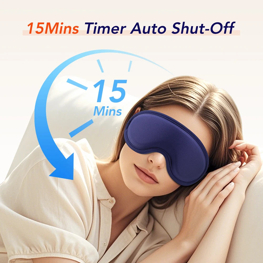 Electric Steam Eye Mask 3D Massage Constant Temperature Hot Compress Smart Timing Sleep Shading Relieve Eye Fatigue